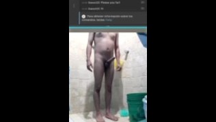 Sexy girl nude shower