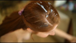 Sexy Redhead Blowjob and Cum in Hair, Long Hair, Hair