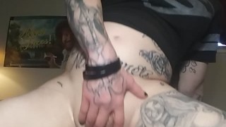 Sissy Quinn riding her dildo