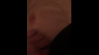 Skinny pale girl gets horny all of sudden while listening to cold wave