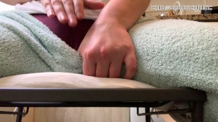 so horny I had to cum on my friends kitchen chair