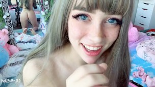 TEDDYCHAN HELPS YOU GET OFF…. WITH A BLOWJOB (JOI) – INDIGO WHITE