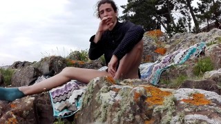 Teen having an orgams in public before doing calisthenics| Become fitting