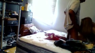 White Cutie Fucks Her Black Hood BF