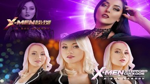 X-MEN XXX Cosplay Battle: SELENE GALLIO VS STEPFORD CUCKOOS. Who Wins?