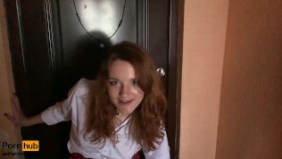 Your most slutty classmate came to fuck you