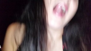 Alina Tumanova walks on the street without panties and shows her pussy