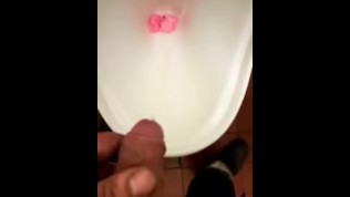 An 19 yo classmate is pissing and let me make video