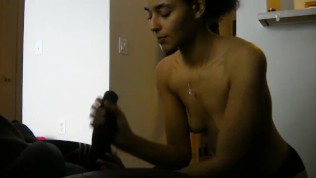 Beautiful ass girl kept sucking after I nutted know I had to cuff her