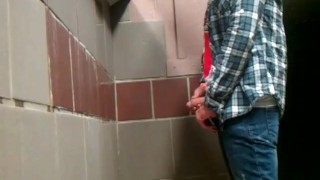 big dick at urinal