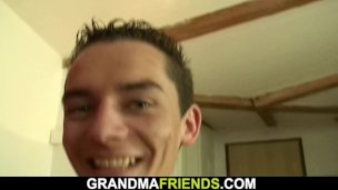 Busty mature plumper double penetration POV