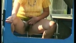 cute girls peeing in public