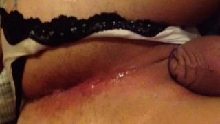 Gaping my sissy hole