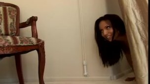 Horny ebony chicks shagging