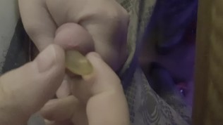 Insert Fruitgummi in Peehole, Penis, Dick