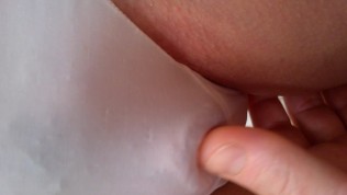 Milf in white panties