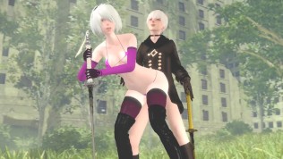 NieR Automata Porn (Sound) – 2B x 9S Best Fucked Ass