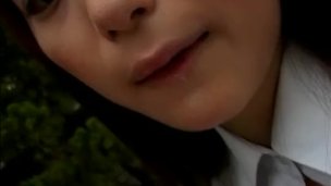 Outdoor cock sucking with Sayaka Tsutsumi!