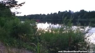 Outdoor orgy in the woods