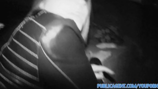 Publicagent Akasha Sex under a public bridge for black haired babe