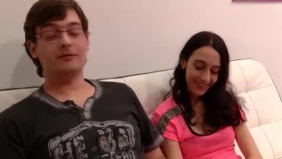 She’s going to get shafted while her BF watches!