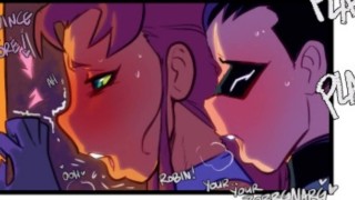 Starfire getting fucked HARD by Robin