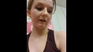 Sweaty barely legal girl after a workout