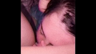 Watch Daddy eat me and strap me