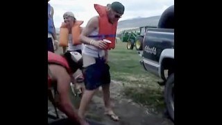 White Trash. Pantsed College Guy.