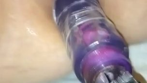 Wife's pussy open and waiting