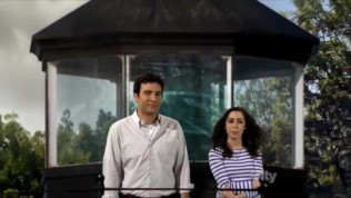 Young trans plays with herself while pervert watches