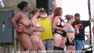 amateur strip contest at iowa biker rally