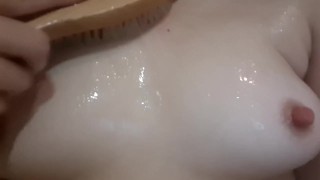 Amazing teen nipples masturbate