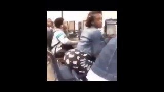 Big ass shaking in school