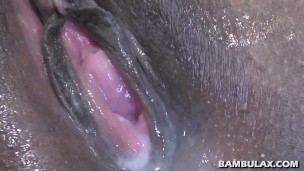 Black chick filled with hot cream