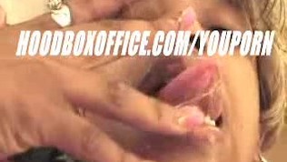 Black Granny lets me cum in her mouth