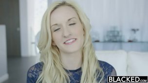 BLACKED Tiny Blonde Teen with Huge Black Cock