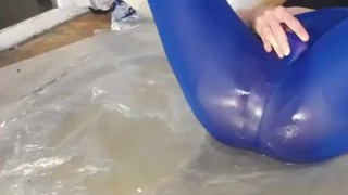 Blonde Step Sister Squirting In Pants. Massive orgasm