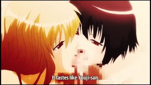 Busty mature does blowjob until cumming | Hentai Anime