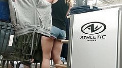 Candid PAWG lil booty cheeks out