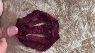 Cumming on SIL sister in-laws used panties