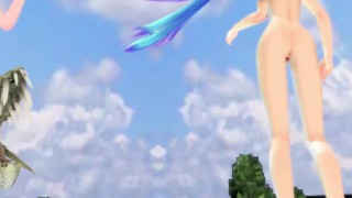 【RAY-MMD R-18】虎視眈々【式ミク Jeans&Kizuna AI&KagamineRin】