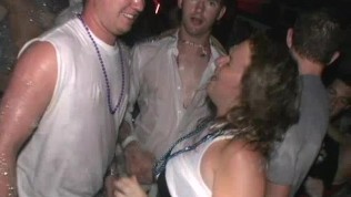 Girls Flashing their Tits at a Foam Party