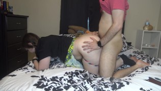 Good Girl Sucking Him And Taking Condom Off For Creampie