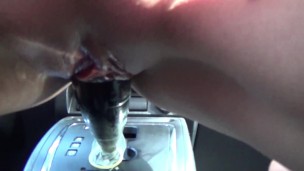 Horny milf fucks a gear stick rough…