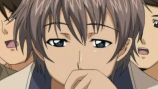 Hot hentai girl sucking a huge dick