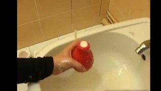 Isabel Gives Herself A Pudding Enema