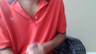 me jacking off my big cock and then cumming hard