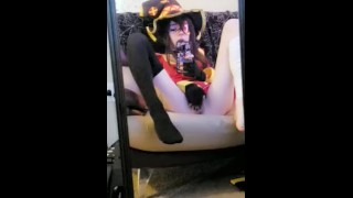 Megumin Cosplay Pussy Teasing