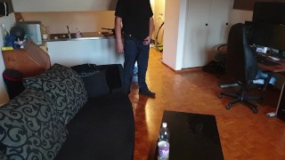 (M)essy Power pissing 10 – Swiping the floor being very desperate.